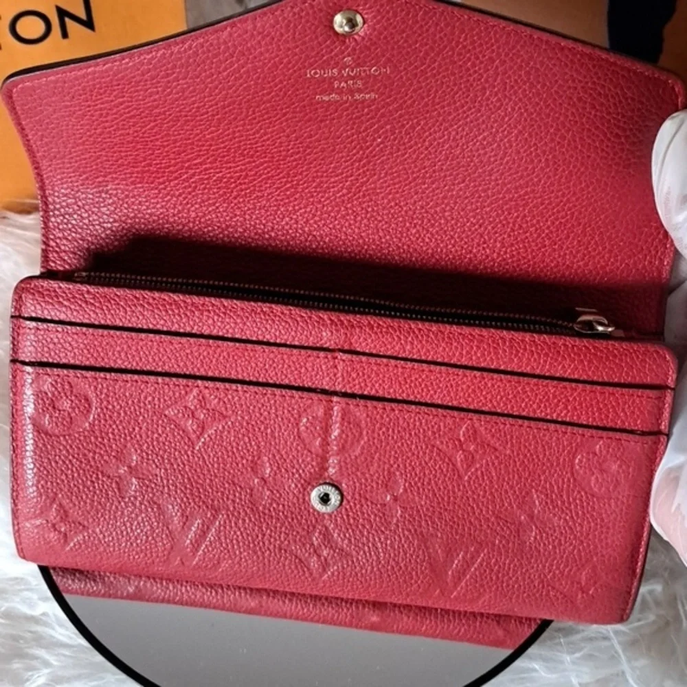 Louis Vuitton Empreinte Curieuse Red Wallet EUC